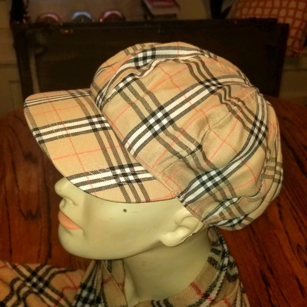 Burberry Style Plaid Cap